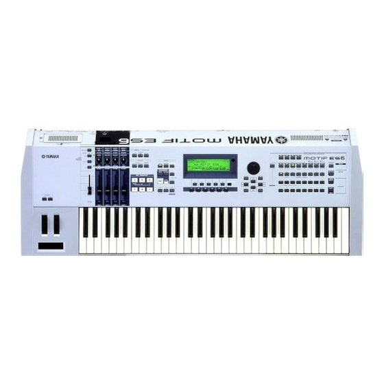 Yamaha MOTIF ES6 Manuel D'installation