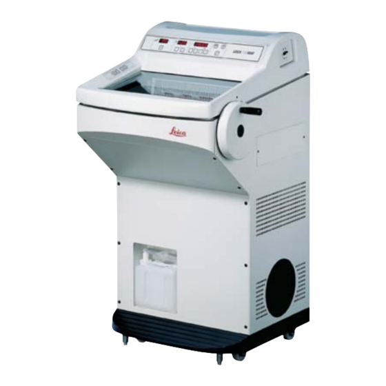 Leica BIOSYSTEMS CM 1850 Cryostat Manuels