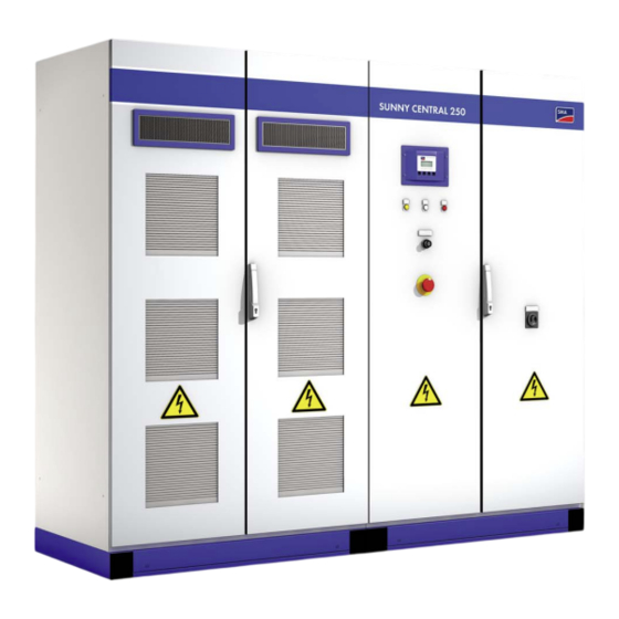 SMA SUNNY CENTRAL 200 Manuel D'utilisation