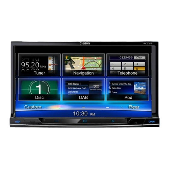 Clarion NX702E Guide D'installation