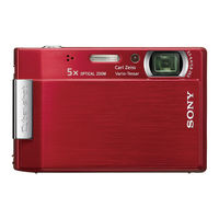 Sony Cyber-shot DSC-T100 Mode D'emploi