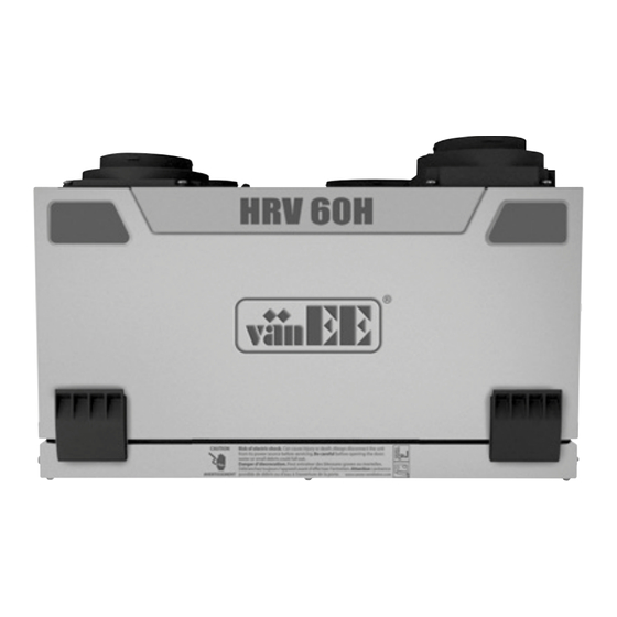 vanEE HRV 60H Guide D'installation