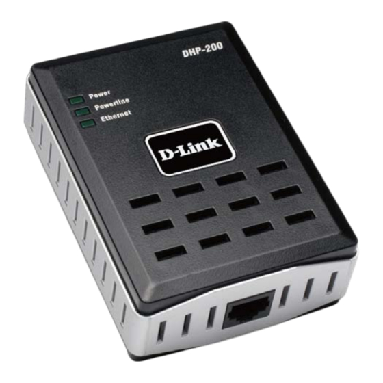 D-Link DHP-200 Manuel De L'utilisateur