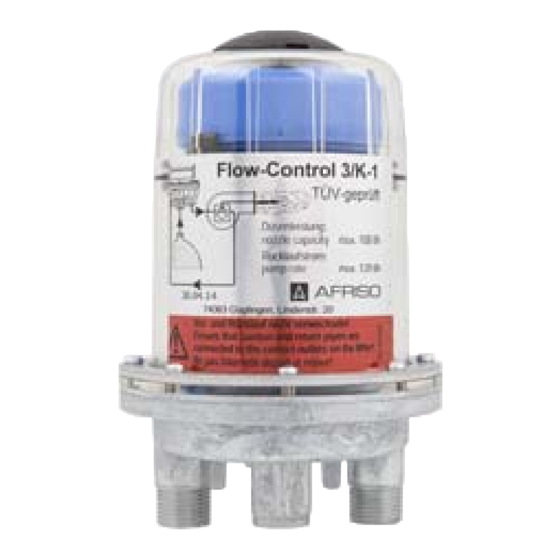afriso Flow-Control Mode D'emploi