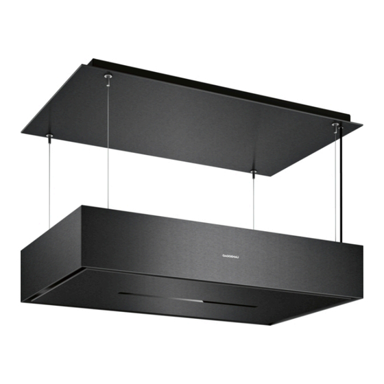 Gaggenau Black AC270101 200 Série Instructions De Montage