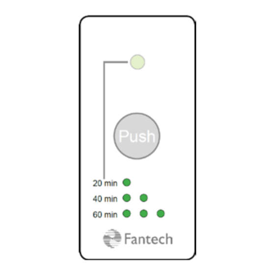 Fantech RTS5 Manuel D'installation Et D'utilisation