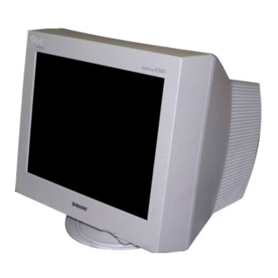 Sony Trinitron CPD-E500E Mode D'emploi