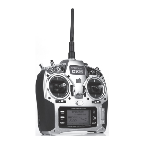 Spektrum DX8 Manuel D'utilisation
