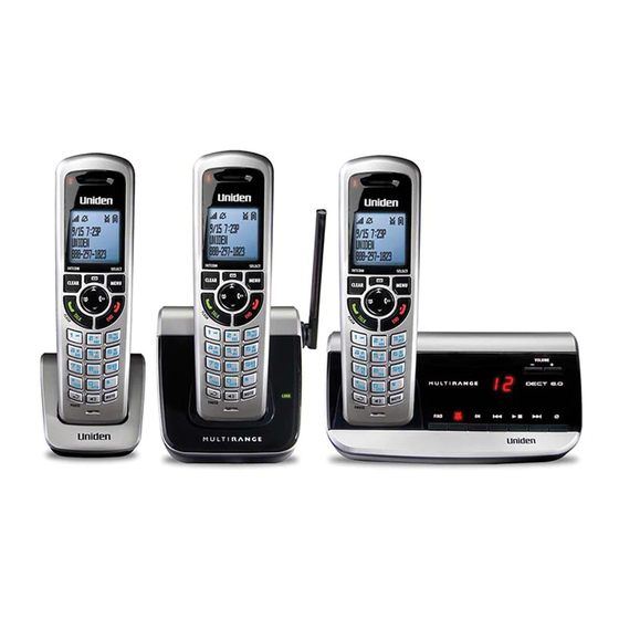 Uniden DECT3380 Série Manuels