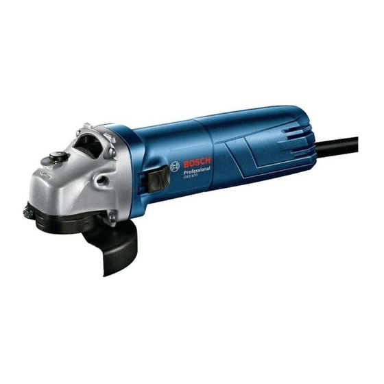 Bosch GWS 5-100 Professional Notice Originale