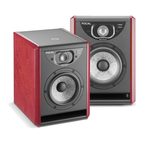 Focal ST6 Manuel D'utilisation