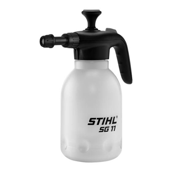Stihl SG 11 Notice D'emploi