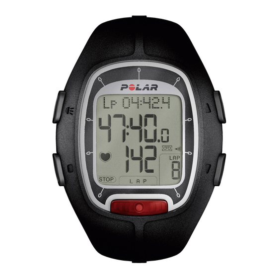 Polar RS100 Guide D'instructions Rapide