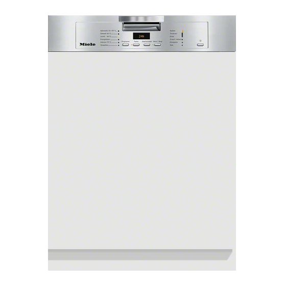Miele G 1143 SCI Mode D'emploi