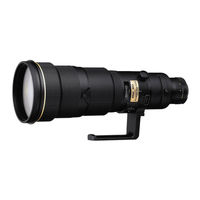 Nikon AF-S Nikkor ED 600mm f/4DII IF Manuel D'utilisation