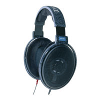 Sennheiser HD 600 Notice D'emploi