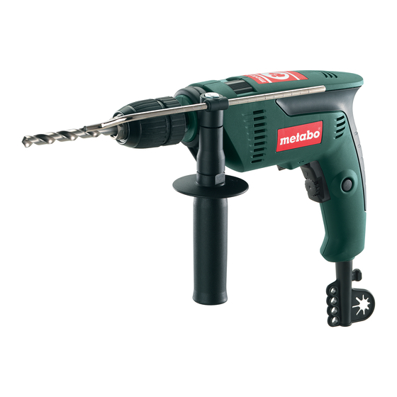 Metabo SBE 521 Notice Originale