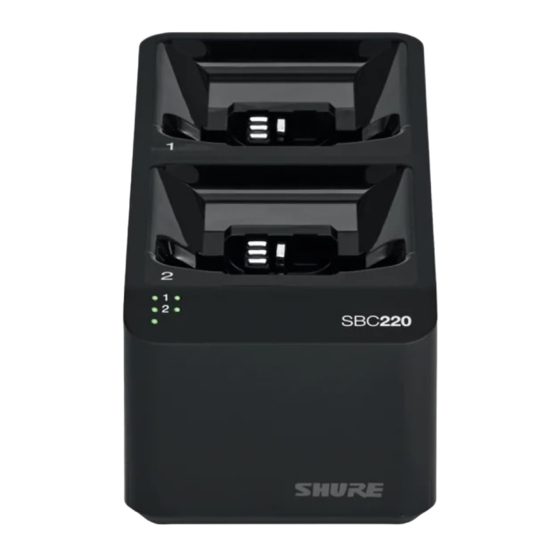 Shure SBC220 Mode D'emploi
