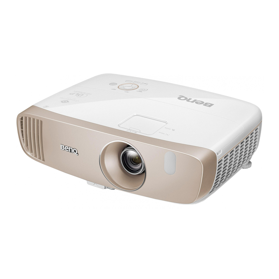 BenQ Home Cinema W2000+ Manuel D'utilisation