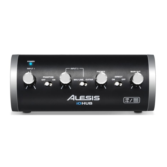 Alesis iO HUB Guide D'utilisation