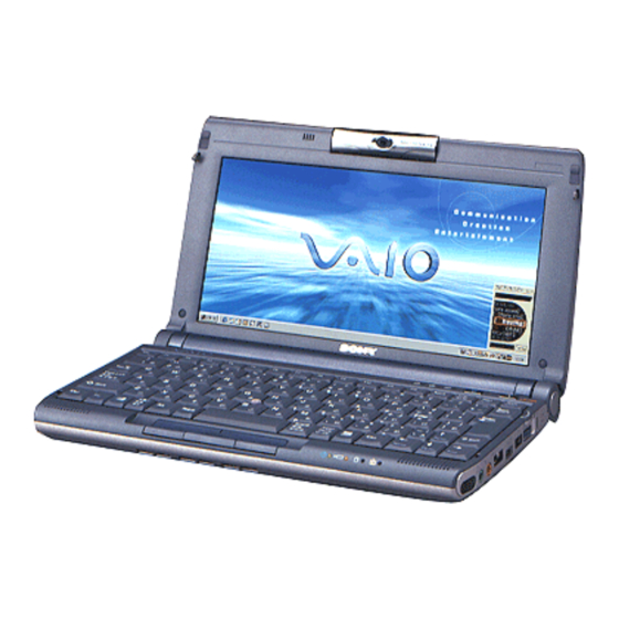 Sony VAIO PCG-C1MHP Guide