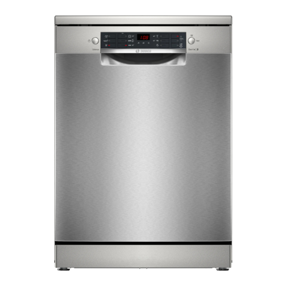 Bosch SMS26AI01F Manuel D'utilisation