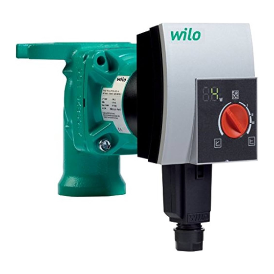 Wilo POLY-Yonos PICO Notice De Montage Et De Mise En Service