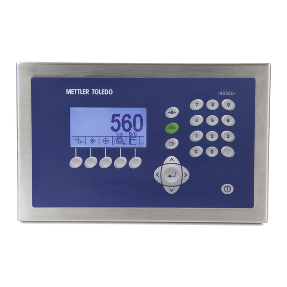 Mettler Toledo IND560x Guide D'installation