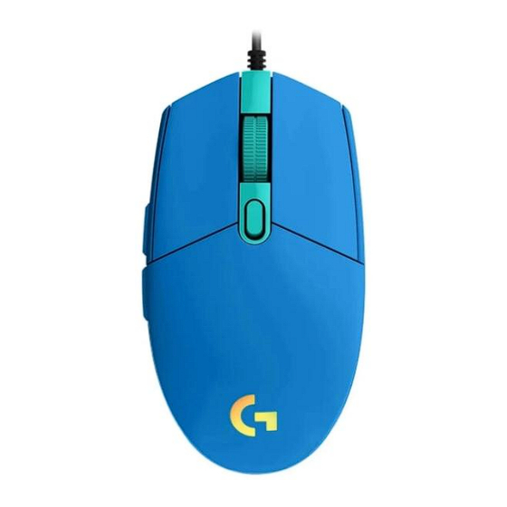 Logitech G G102 LIGHTSYNC Guide D'installation