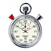 Hanhart CLASSICTIMER Mode D'emploi Et Garantie