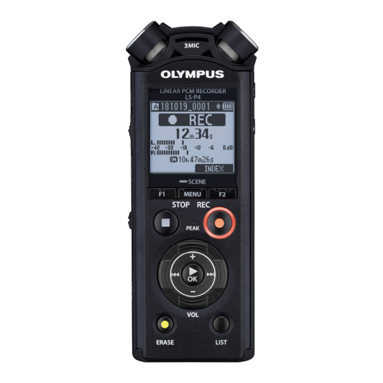 Olympus LS-P4 Manuel Utilisateur