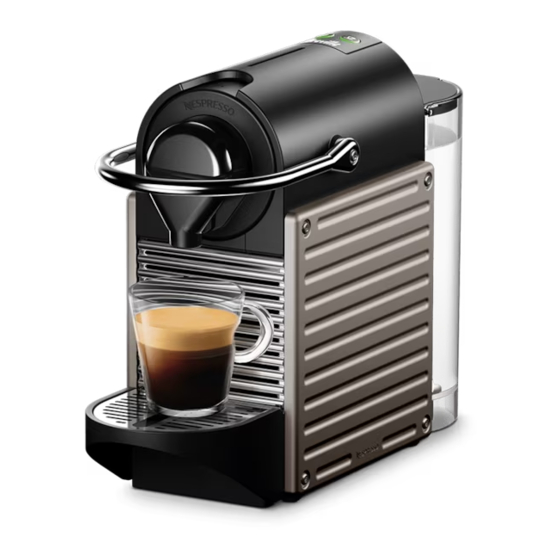 Nespresso my machine PIXIE С60 Manuel D'instructions