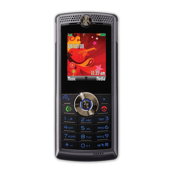 Motorola W388 Guide De Mise En Route