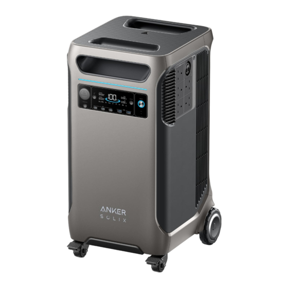 Anker SOLIX F3800 Guide De L'utilisateur