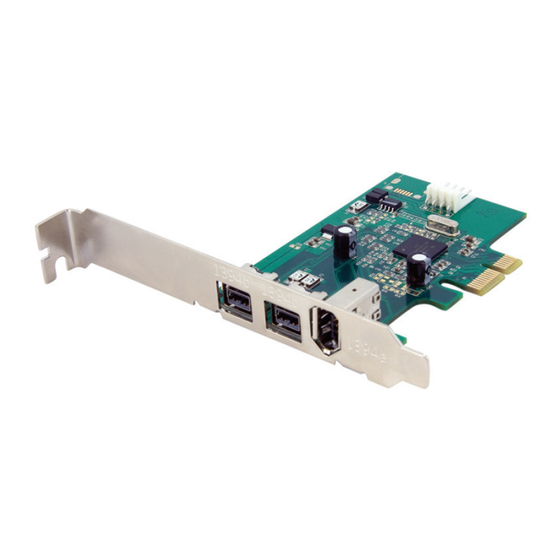 StarTech PEX1394B3 Guide De L'utilisateur