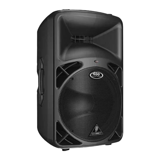 Behringer EUROLIVE B312A Manuel D'utilisation