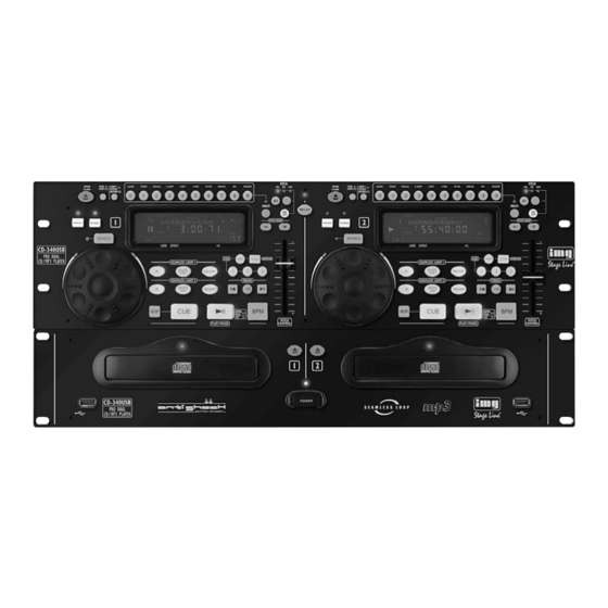 Monacor International img Stage Line CD-340USB Mode D'emploi