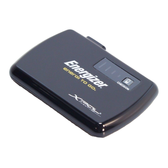 Energizer XP2000 Manuel De L'utilisateur