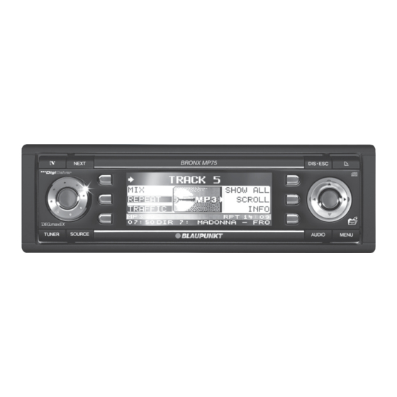 Blaupunkt Bronx MP75 Notice De Montage