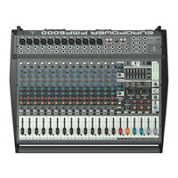 Behringer PMP6000 Manuel D'utilisation