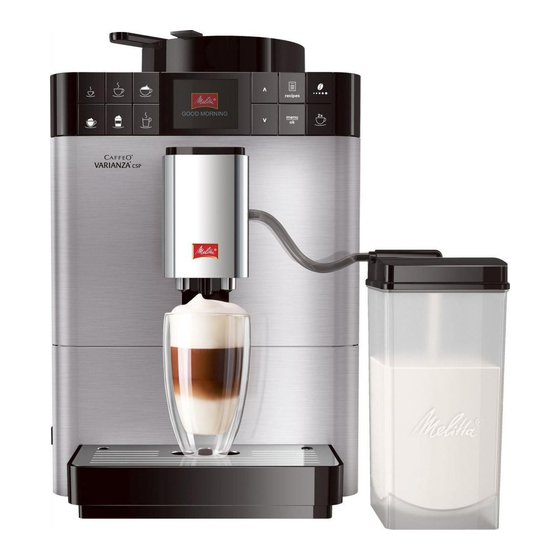 Melitta F580-100 Mode D'emploi