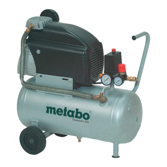 Metabo ClassicAir 255 Instructions D'utilisation