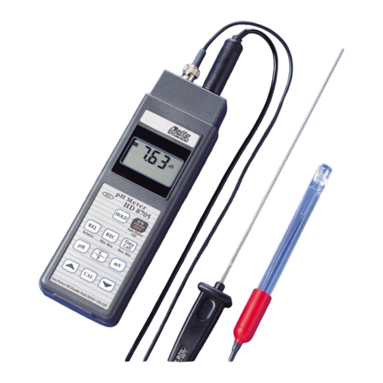 Delta OHM HD 8705 Mode D'emploi