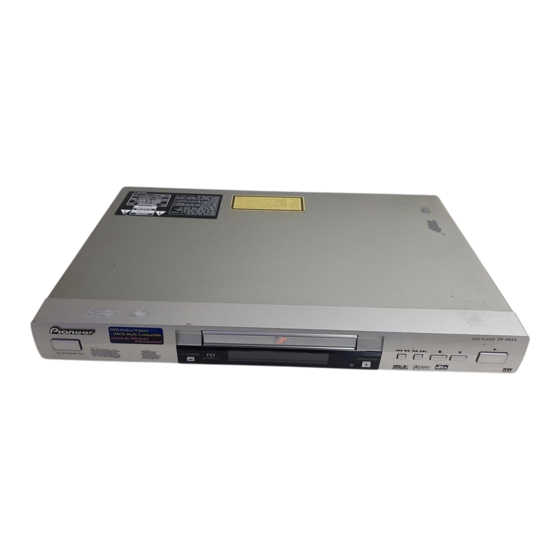 Pioneer DV 565 A.K Mode D'emploi