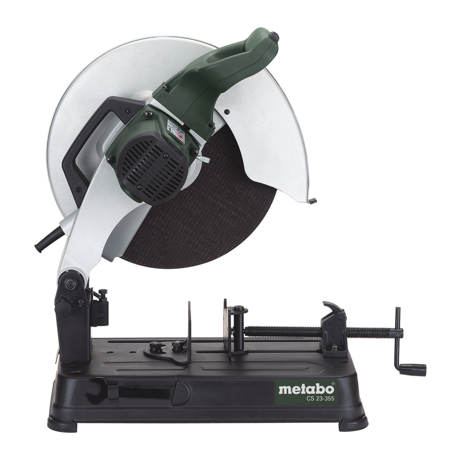 Metabo CS 23-355 Mode D'emploi