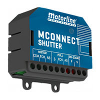 Motorline Professional MCONNECT SHUTTER Notice Pour L'utilisateur/Installateur