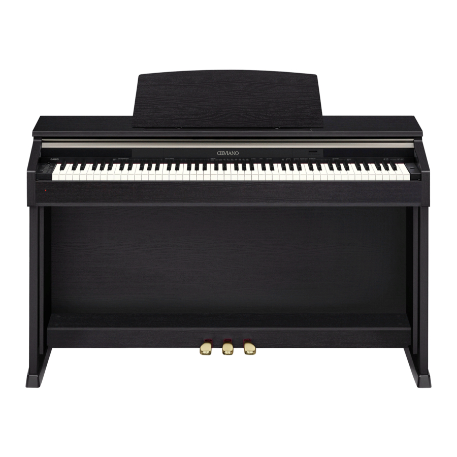 Casio Celviano AP-420 Mode D'emploi
