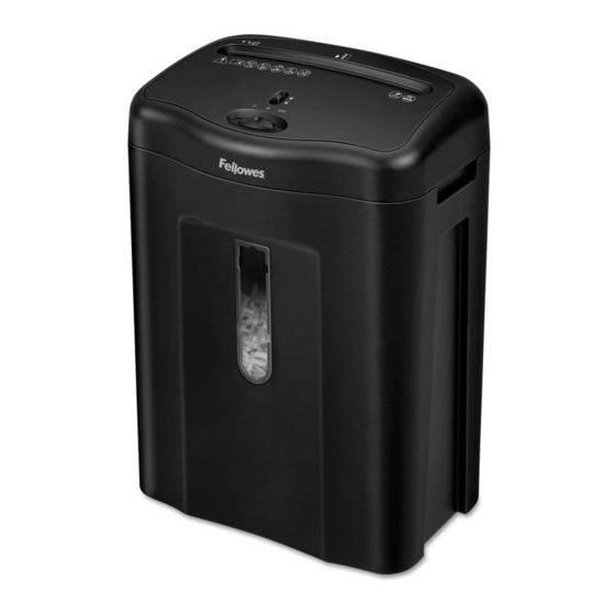 Fellowes Powershred 11C Mode D'emploi