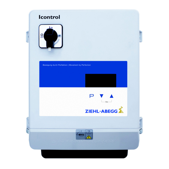 ZIEHL-ABEGG Icontrol FXDM2.6AQ Notice D'utilisation