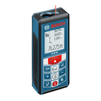 Bosch GLM Professional 80 + R60 Notice Originale